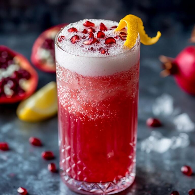 Pomegranate Gin Fizz