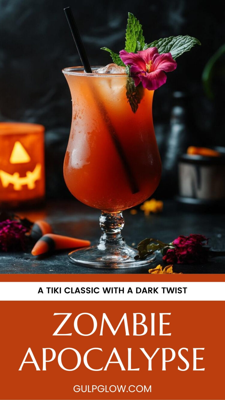 Zombie Apocalypse Cocktail A Tiki Classic with a Dark Twist