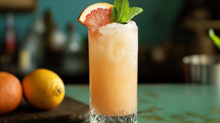 Grapefruit Gin Fizz Slush: A Frosty Citrus Delight