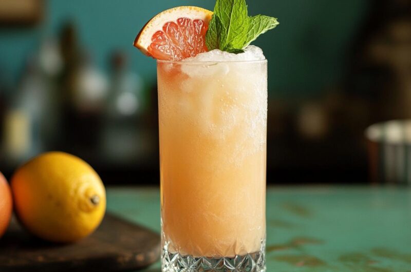 Grapefruit Gin Fizz Slush: A Frosty Citrus Delight