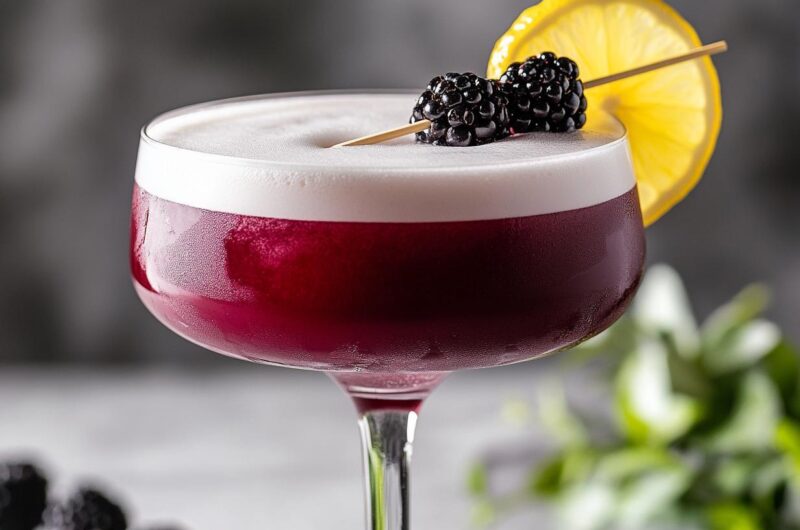 Blackberry Gin Sour Recipe