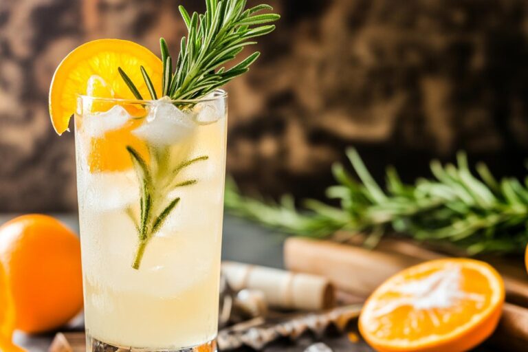 Rosemary Gin and Orange Fizz: A Herbaceous and Citrusy Delight