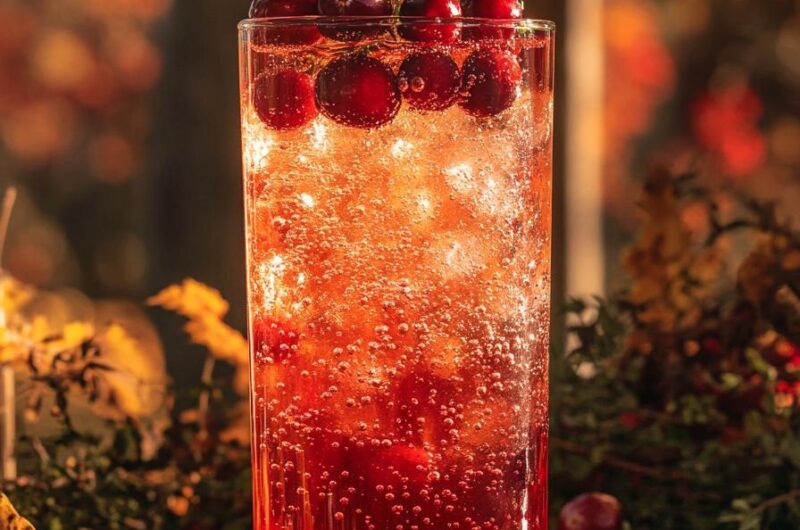 Cranberry Thyme Vodka Spritzer Recipe