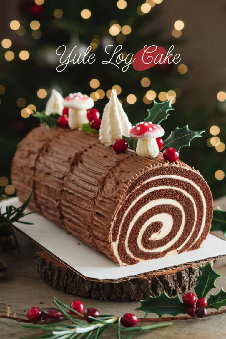 Yule Log Cake (Bûche de Noël): A Festive Holiday Classic