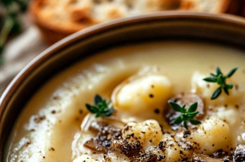 Creamy Mushroom and Cauliflower Soup Recipe