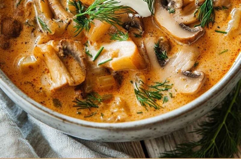 Hungarian Mushroom Soup Recipe