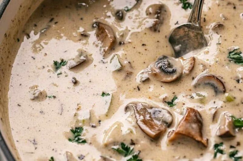 Mushroom and Leek Soup Recipe