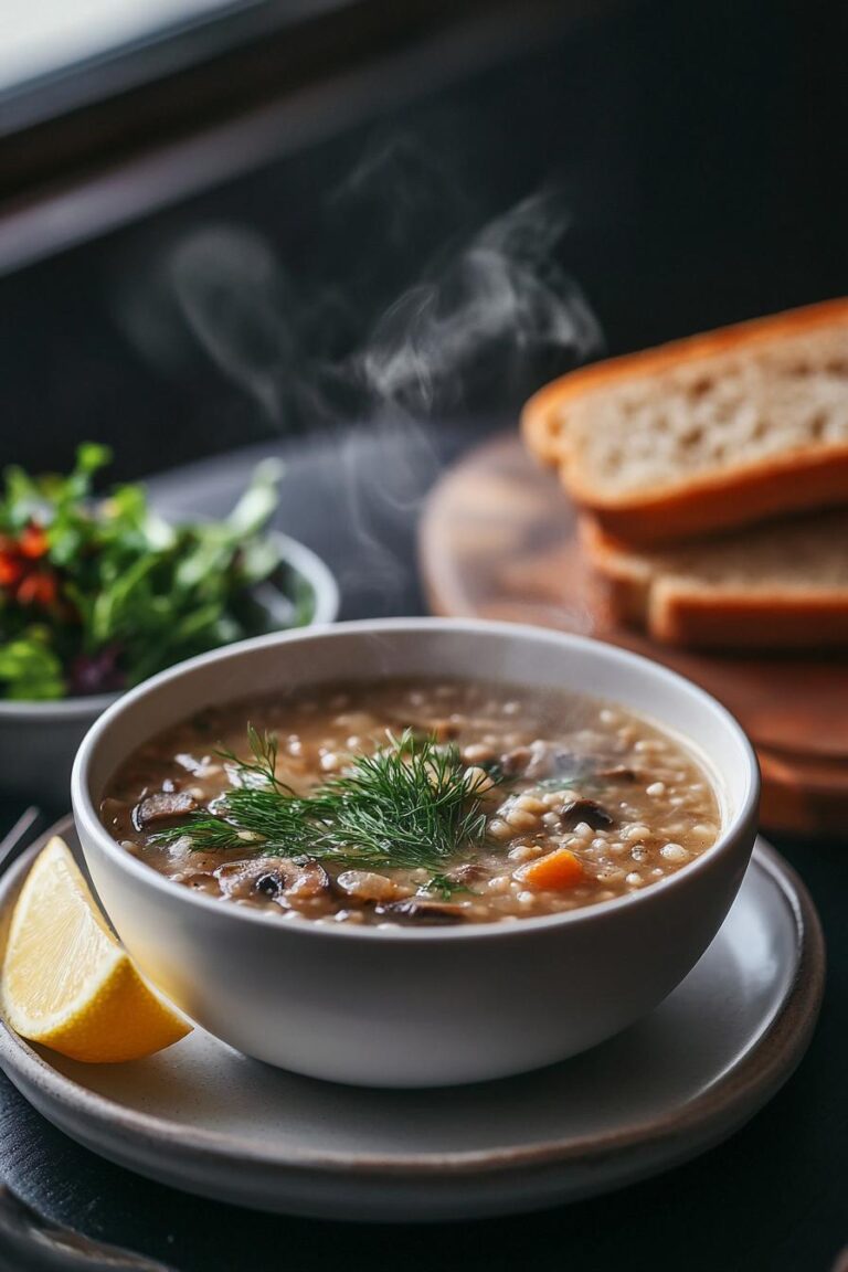 Mushroom Barley Soup: A Hearty and Wholesome Classic