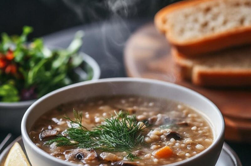 Mushroom Barley Soup Recipe