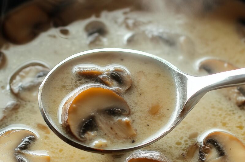 Vegan Cream of Mushroom Soup Recipe