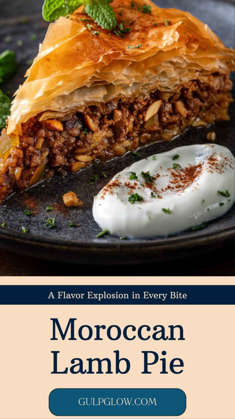 Spice Up Supper: A Golden Moroccan Lamb Pie with Sweet & Savory Layers
