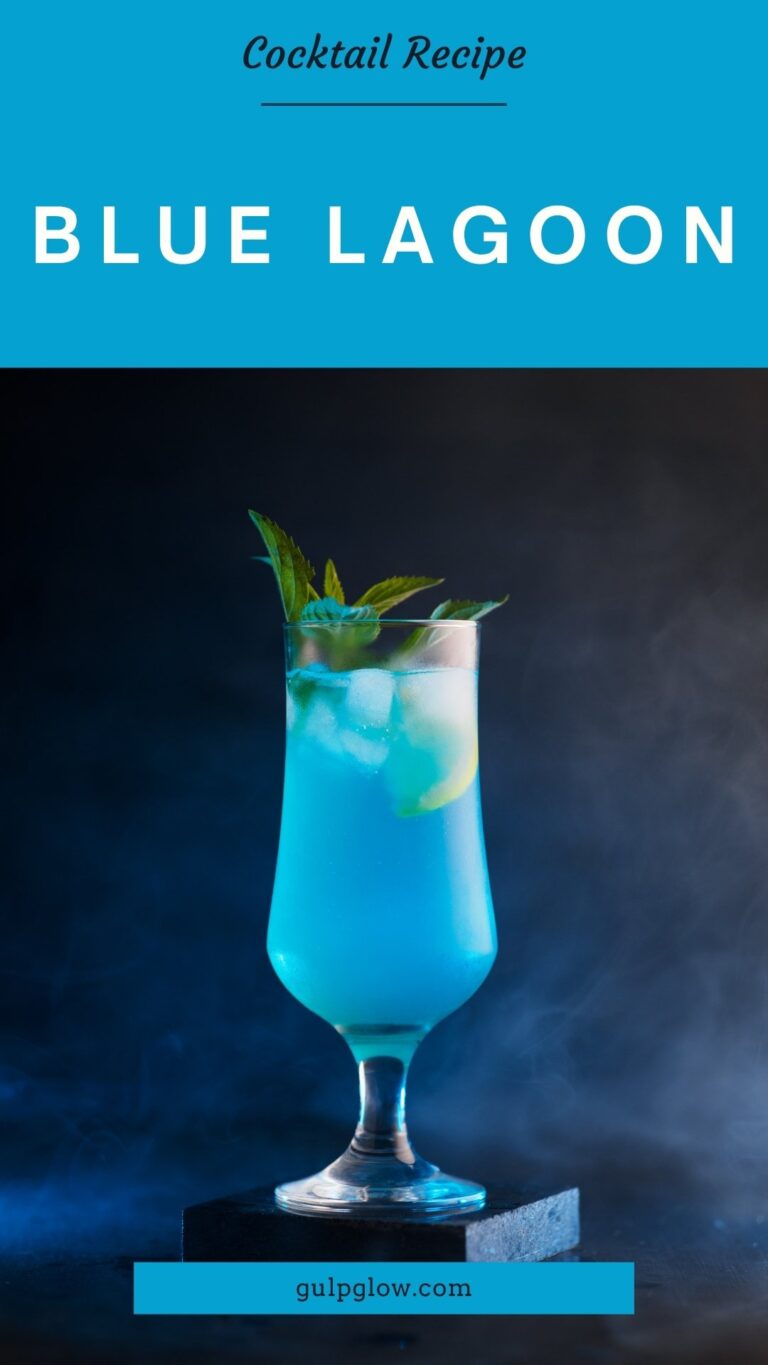 Blue Lagoon: A Splash of Retro Cool in a Glass