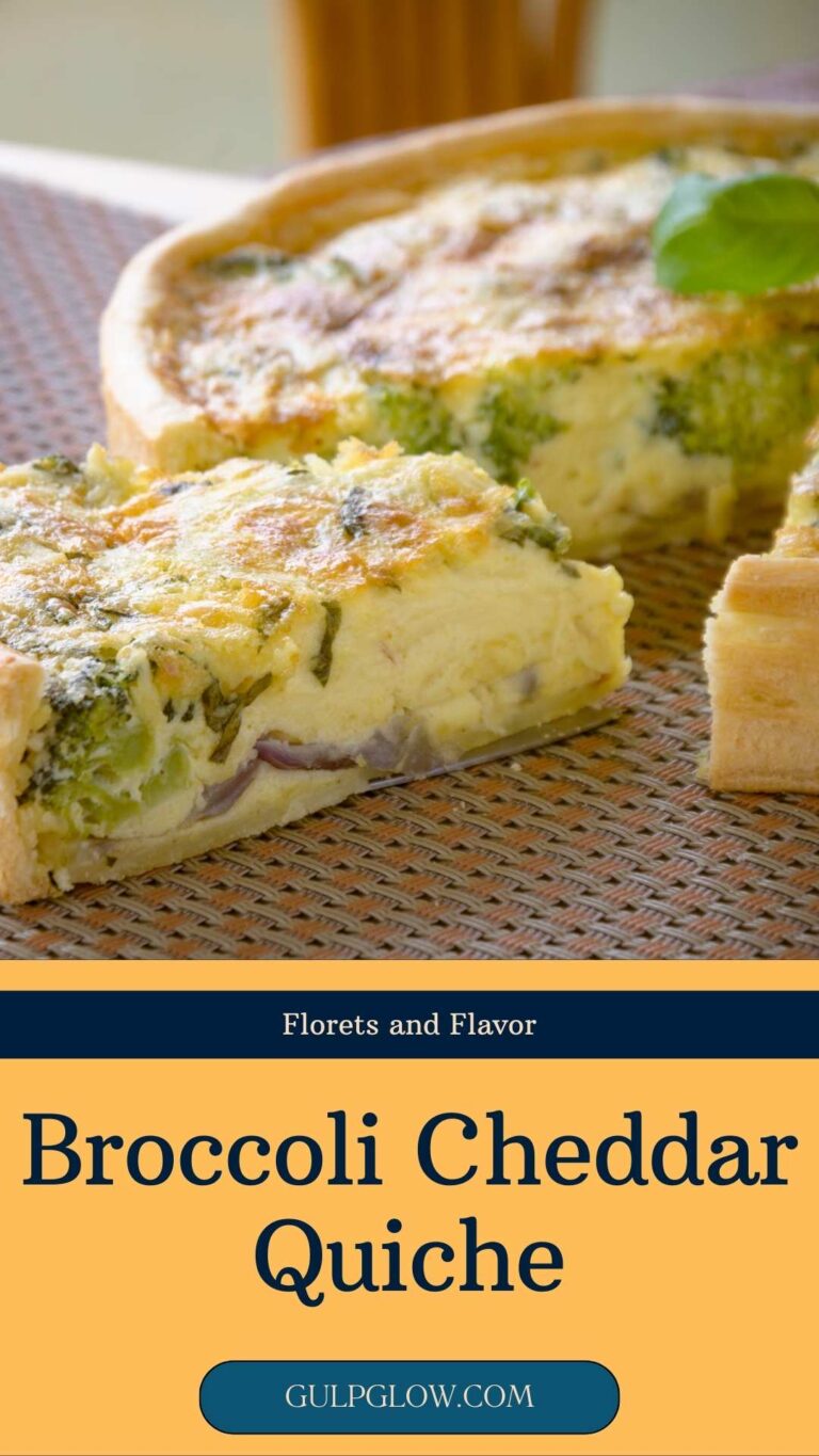 Florets and Flavor: The Ultimate Broccoli Cheddar Quiche