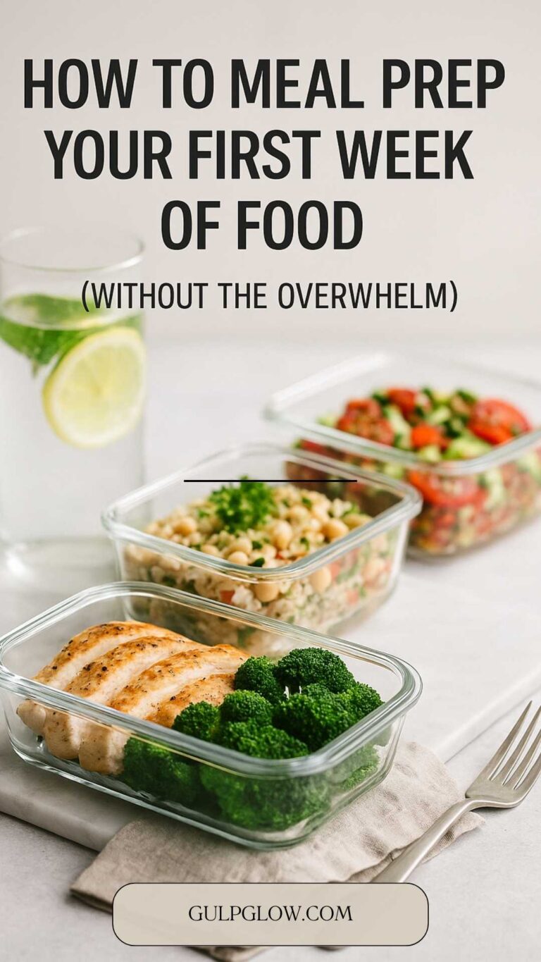 How to Meal Prep Your First Week of Food (Without the Overwhelm)