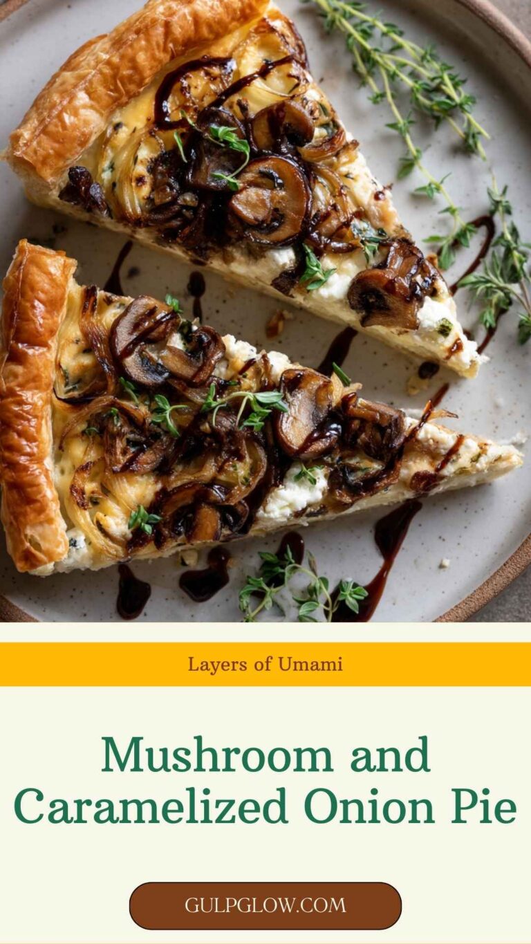 Layers of Umami: A Mushroom and Caramelized Onion Pie to Remember