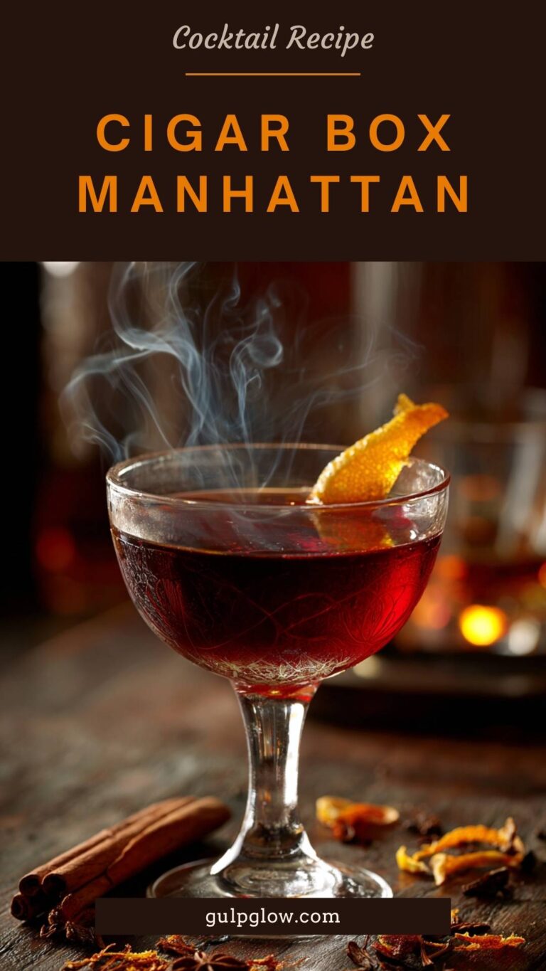 Cigar Box Manhattan: The Smoky, Spiced Whisper of the Speakeasy