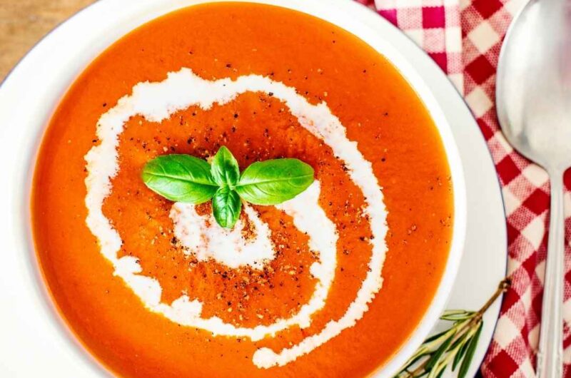 Creamy Tomato Basil Soup Recipe