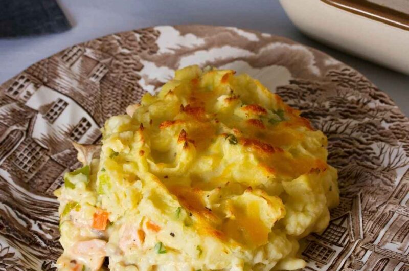 Creamy Fish Pie with Dill Mash Topping Recipe