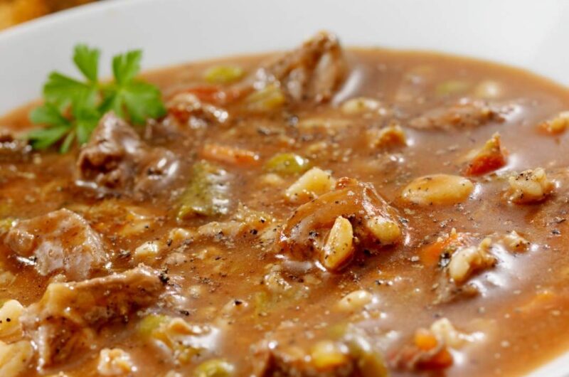 Crockpot Beef and Barley Soup Recipe