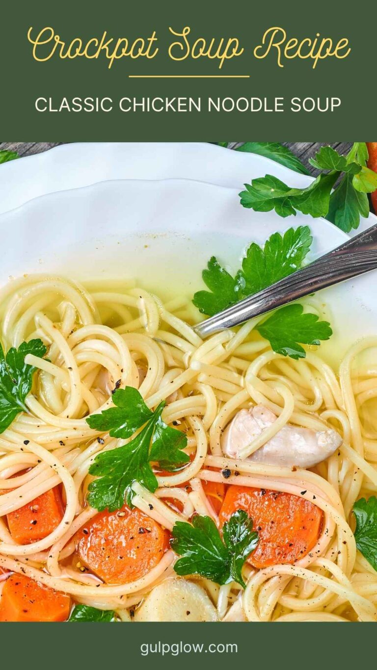 Classic Chicken Noodle Soup: A Crockpot Hug in a Bowl