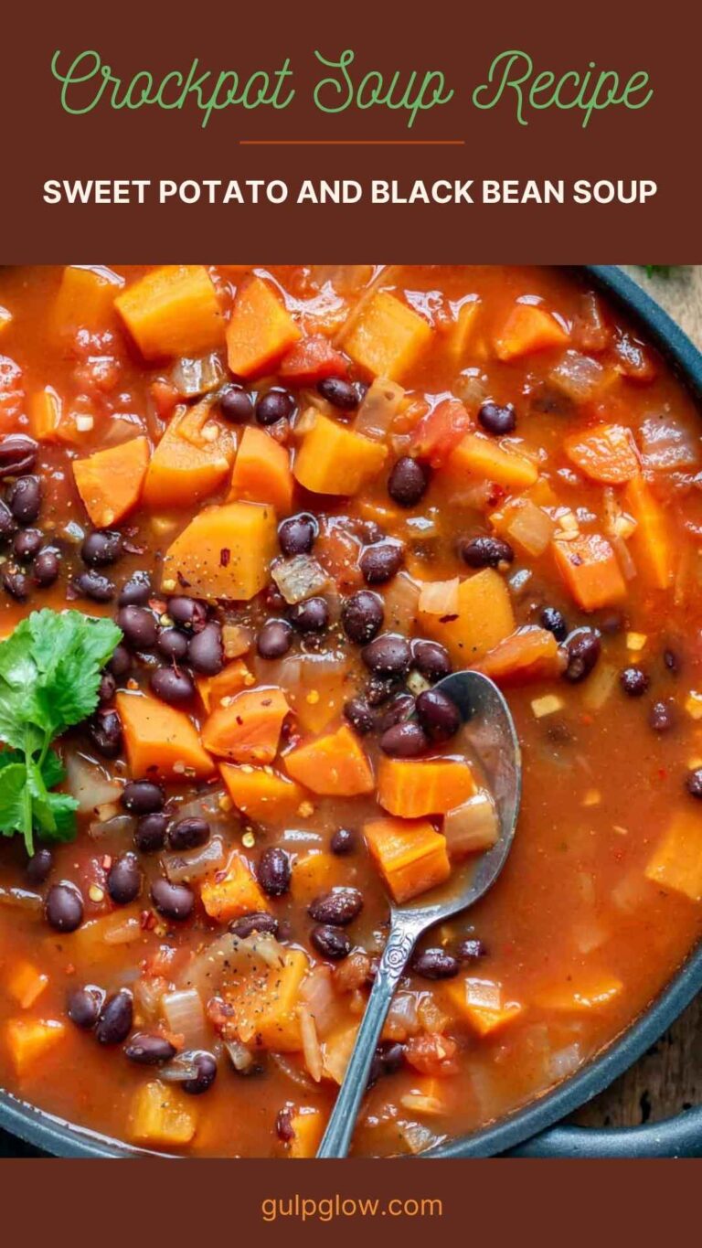 Soul-Warming Sweet Potato and Black Bean Soup: A Hearty Hug in a Bowl