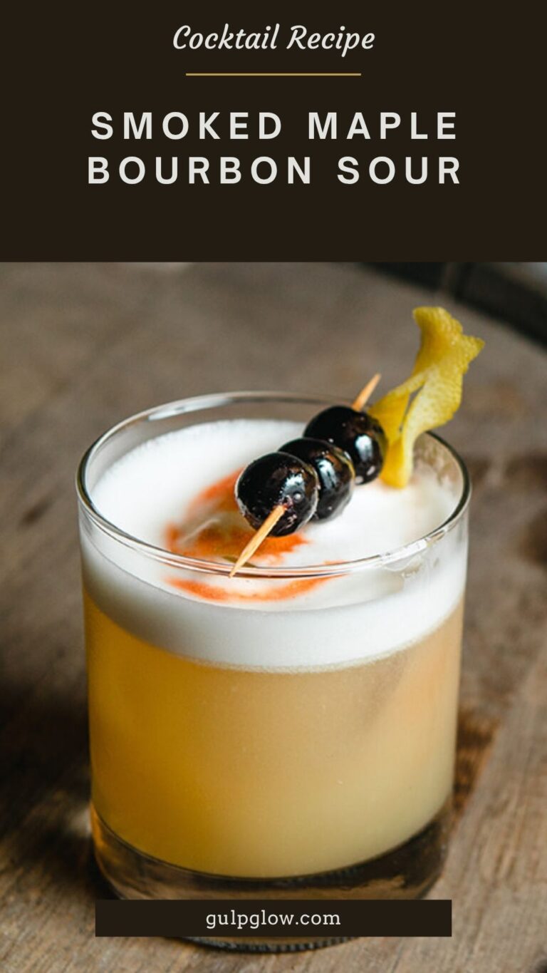 Smoked Maple Bourbon Sour: Campfire Comfort Meets Whiskey Elegance