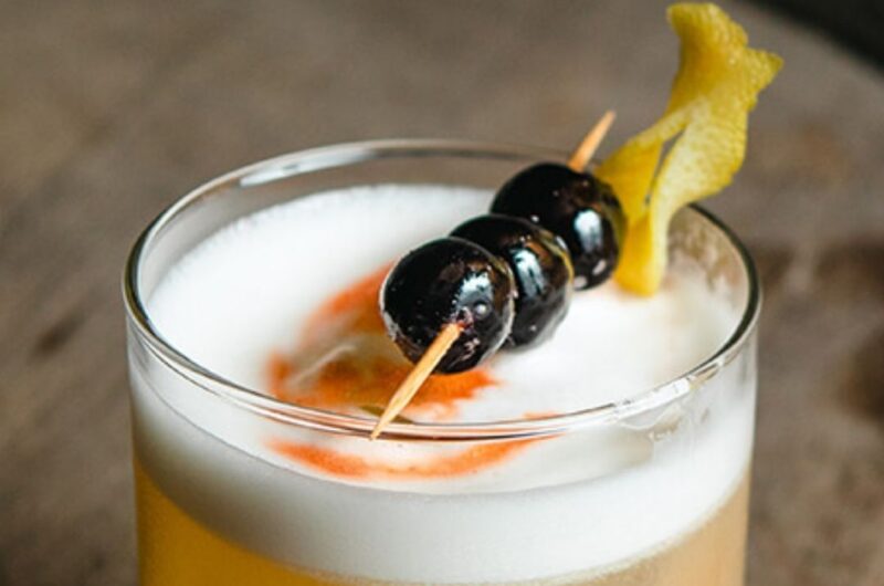 Smoked Maple Bourbon Sour Recipe