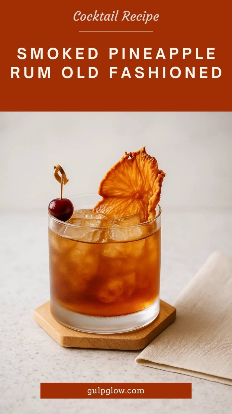 Smoked Pineapple Rum Old Fashioned: A Tropical Ember in a Classic Frame