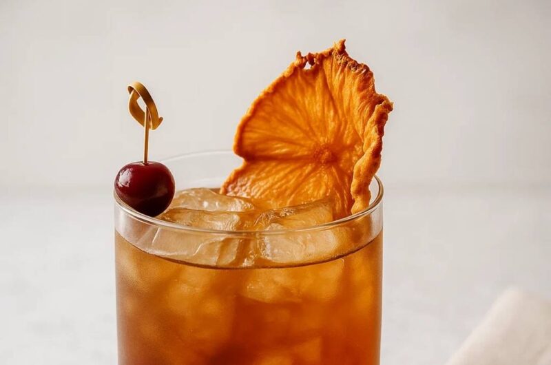 Smoked Pineapple Rum Old Fashioned Recipe