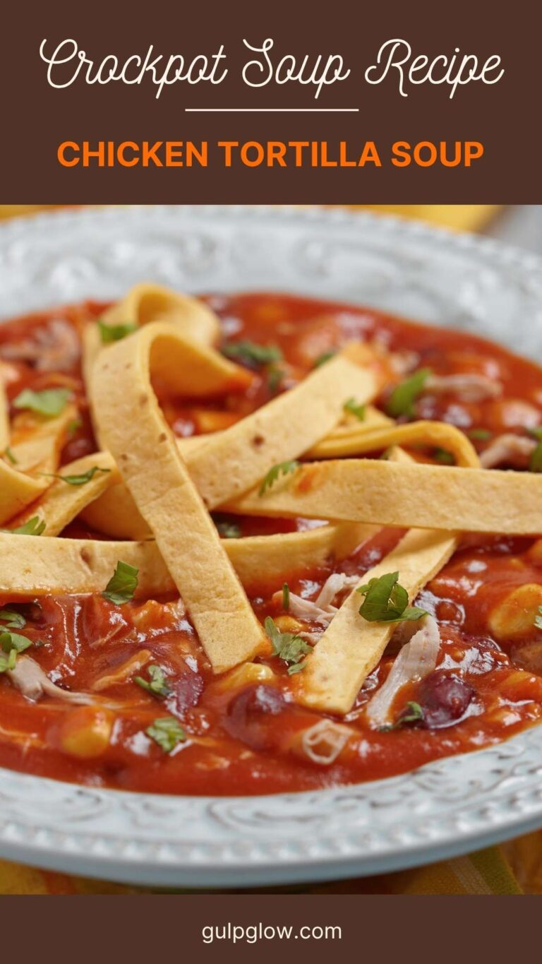Chicken Tortilla Soup: A Slow Cooker Fiesta in Every Bowl