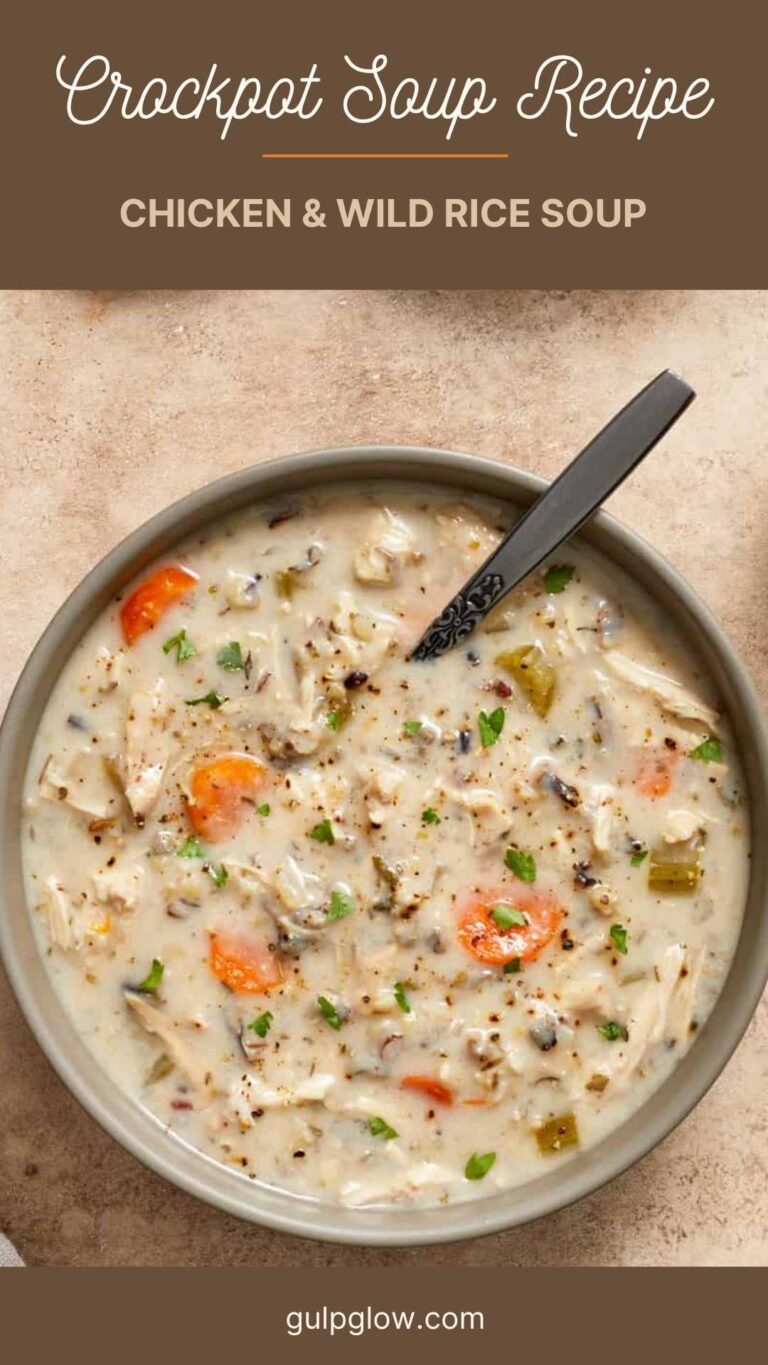 Cozy Crockpot Chicken and Wild Rice Soup: Comfort in Every Spoonful