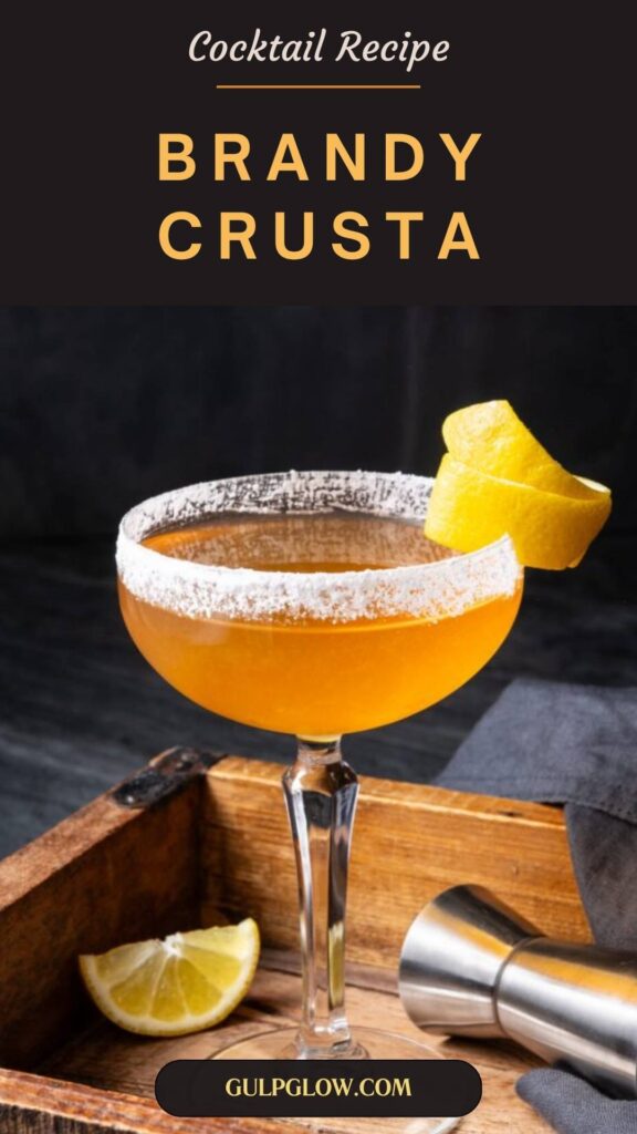 Brandy Crusta: A Sugared-Rim Classic with Citrus Flair and Old-World Charm