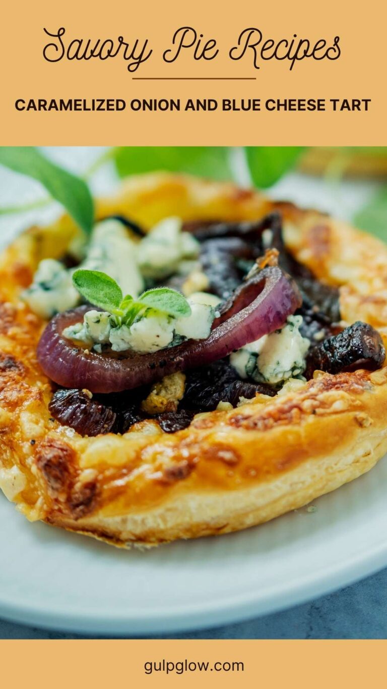 Caramelized Onion and Blue Cheese Tart: Bold, Elegant, and Full of Flavor