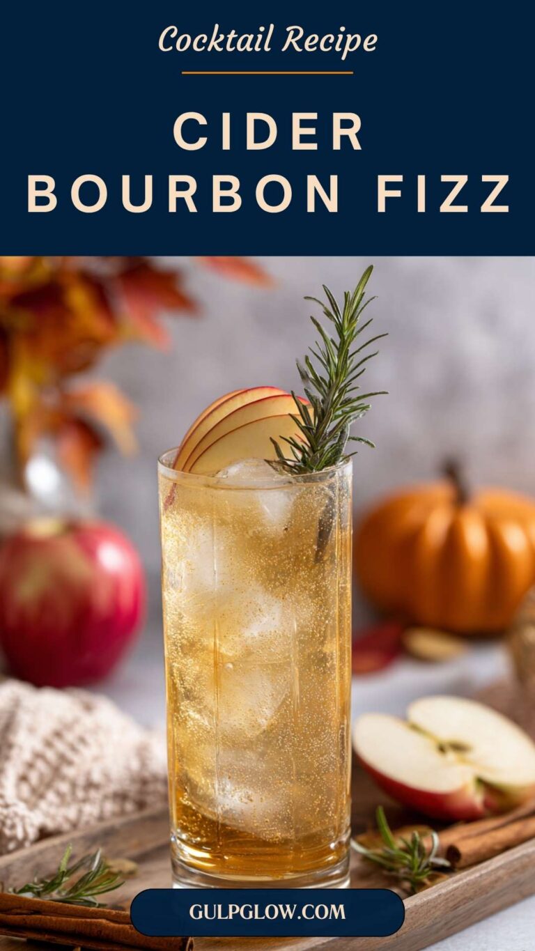 Cider Bourbon Fizz: A Sparkling Autumn Sipper with Warmth and Zest