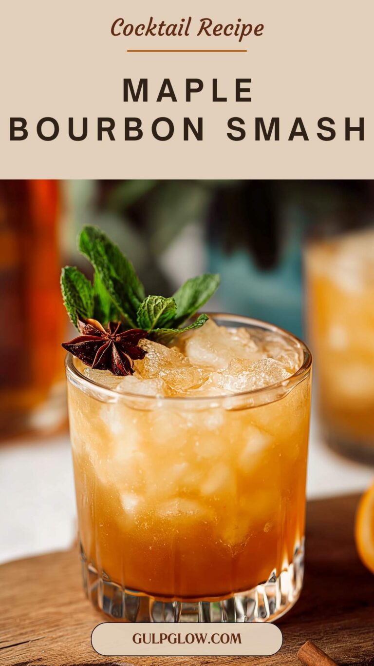 Maple Bourbon Smash: A Cozy, Earthy Twist on a Fresh Whiskey Favorite