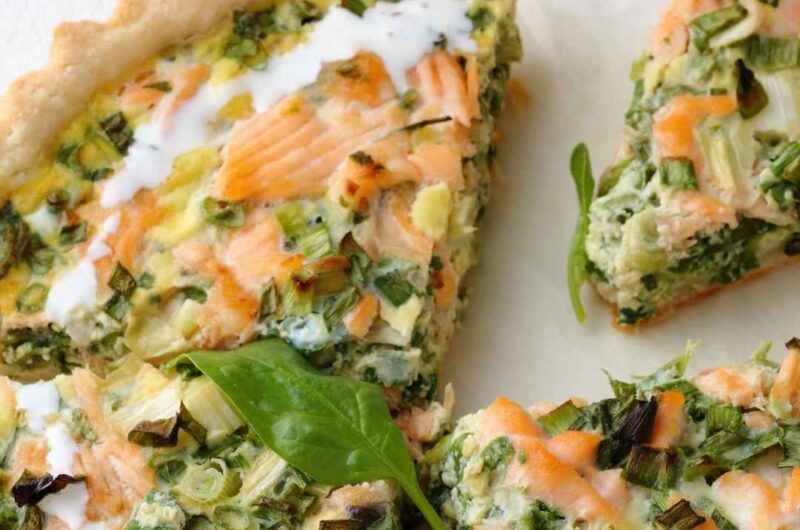 Salmon and Spinach Pie Recipe