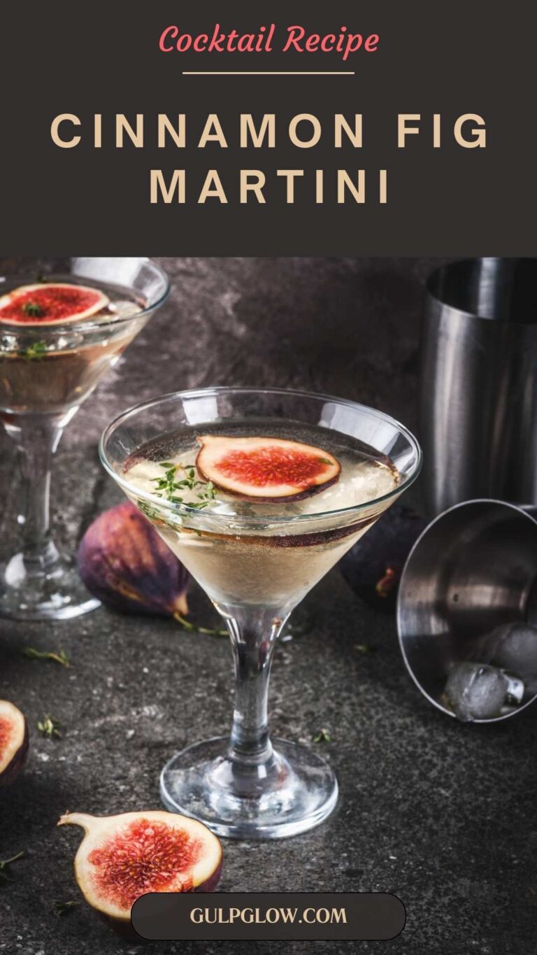 Cinnamon Fig Martini: Sweet Spice Meets Elegance