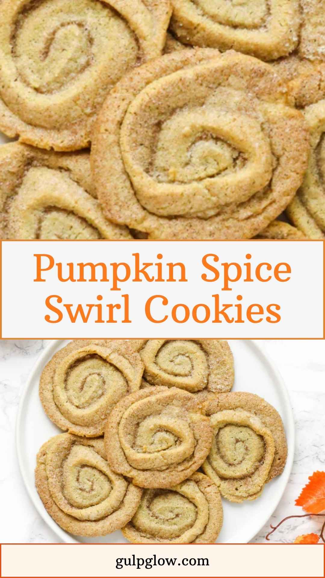 Pumpkin Spice Swirl Cookies
