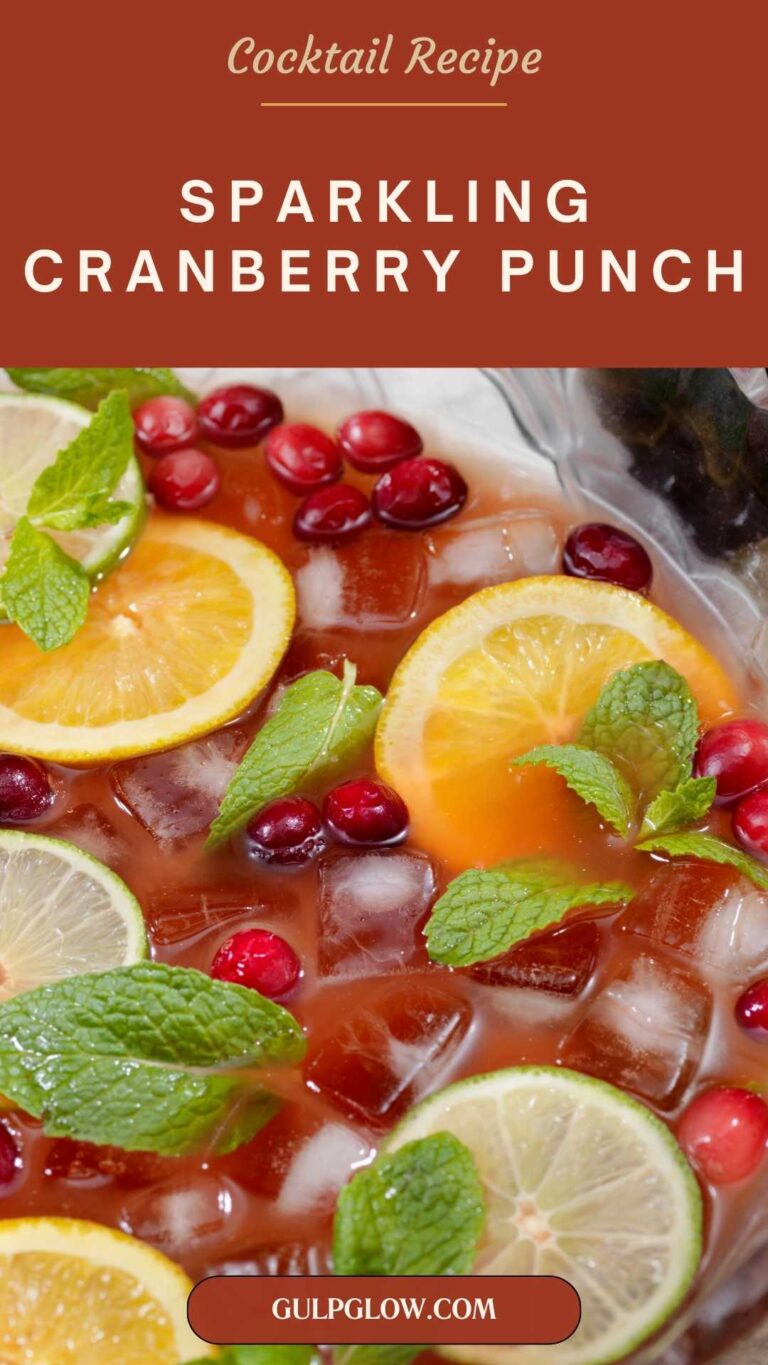 Sparkling Cranberry Punch: A Festive Sip for Any Celebration