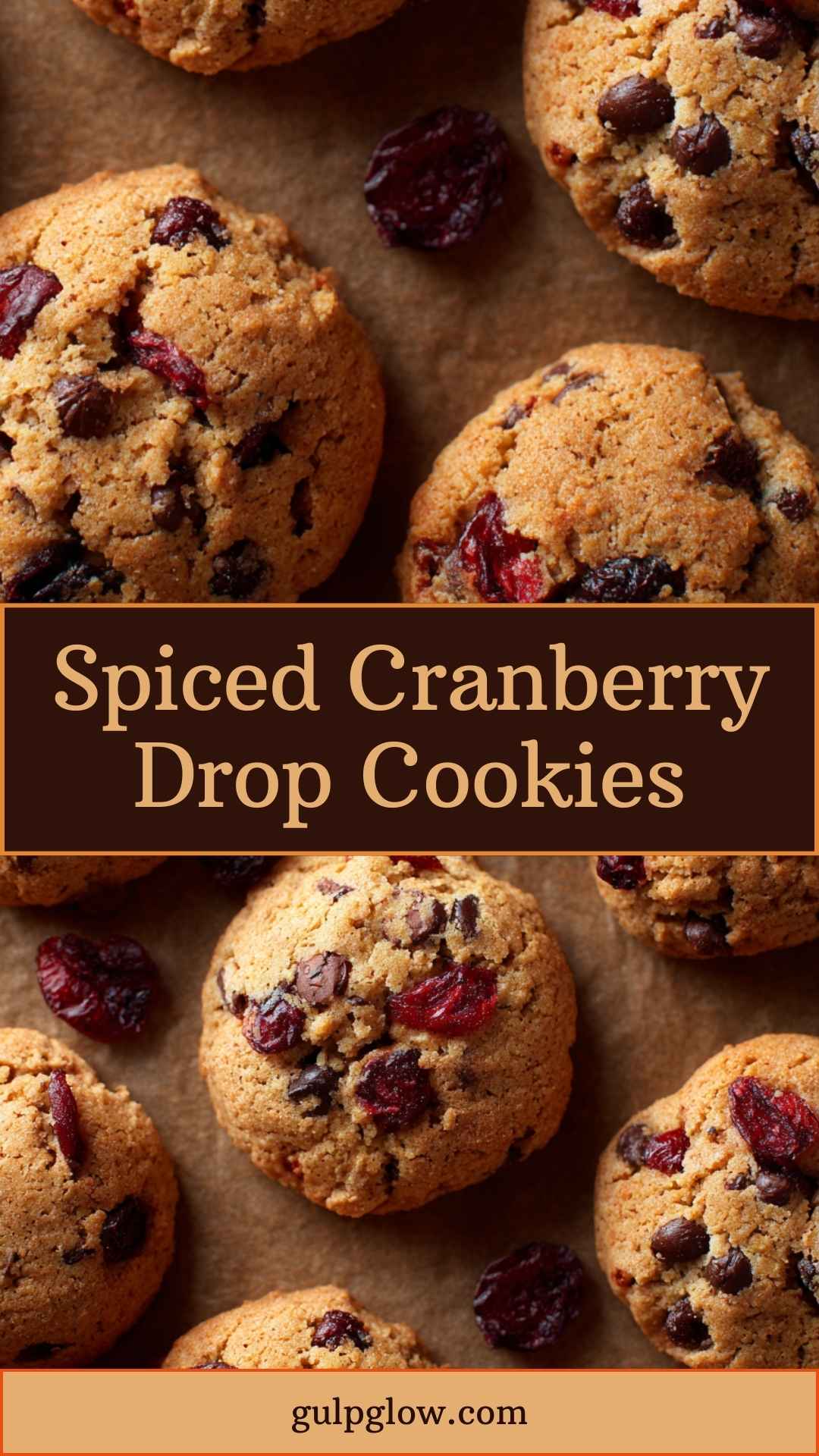 Spiced Cranberry Drop Cookies