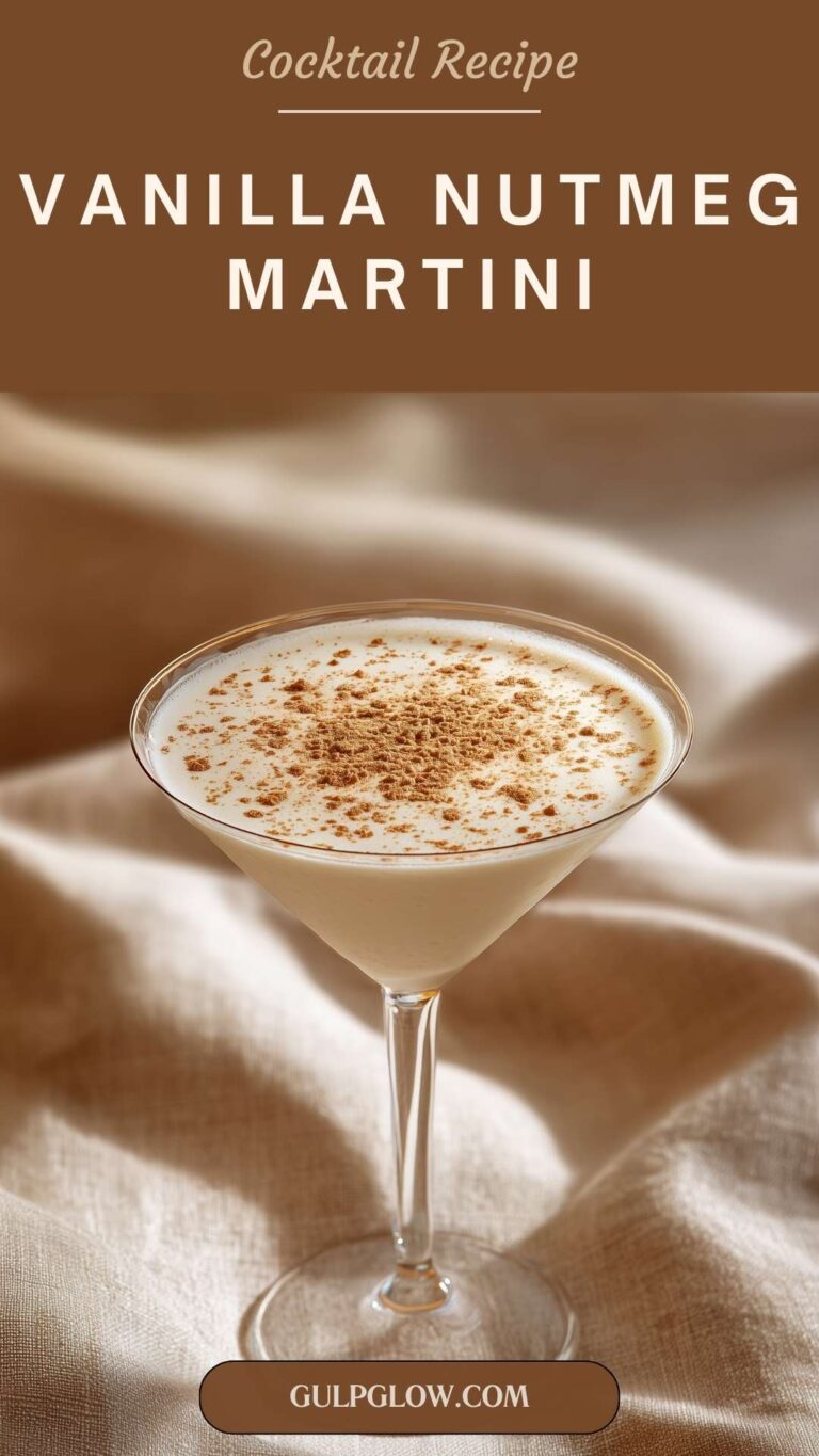 Vanilla Nutmeg Martini: A Cozy & Creamy Sip