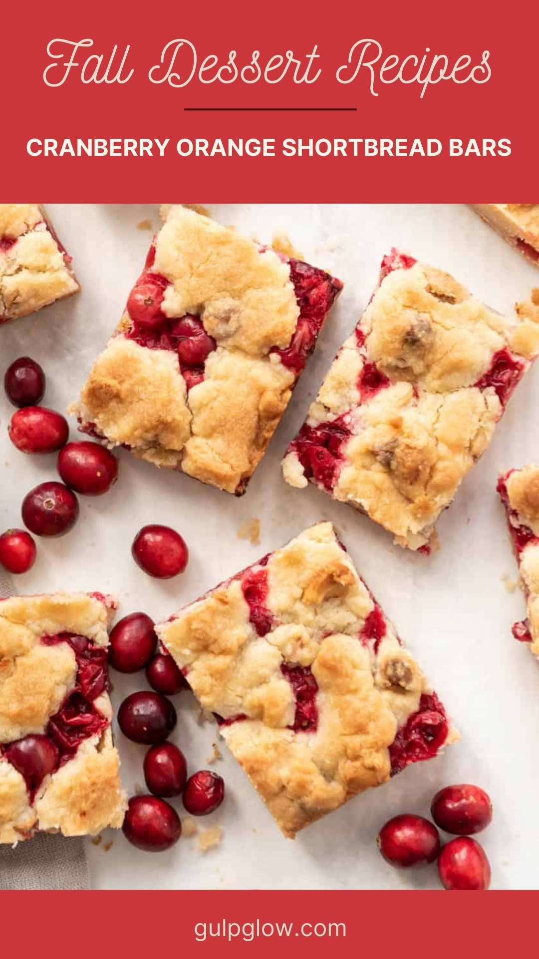 Cranberry Orange Shortbread Bars: Buttery, Bright & So Easy