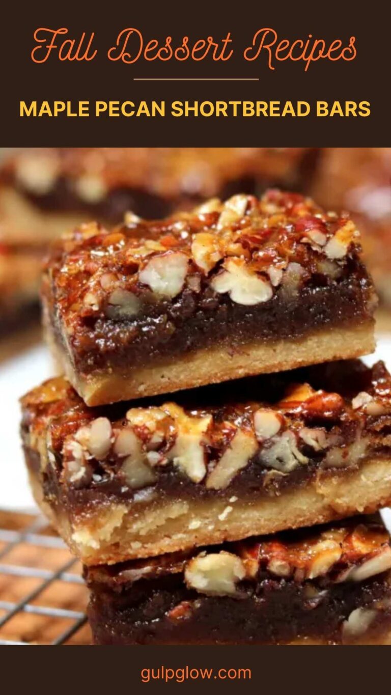 Maple Pecan Shortbread Bars: The Ultimate Fall Dessert