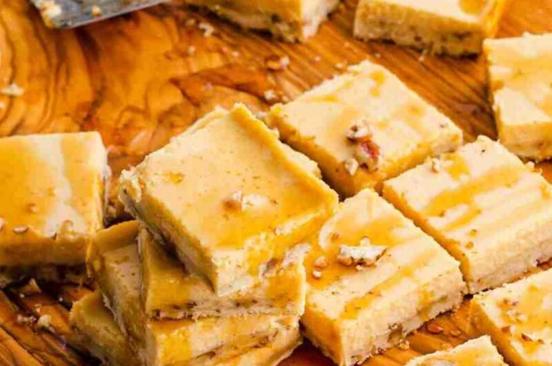 Maple Walnut Cheesecake Bars Recipe