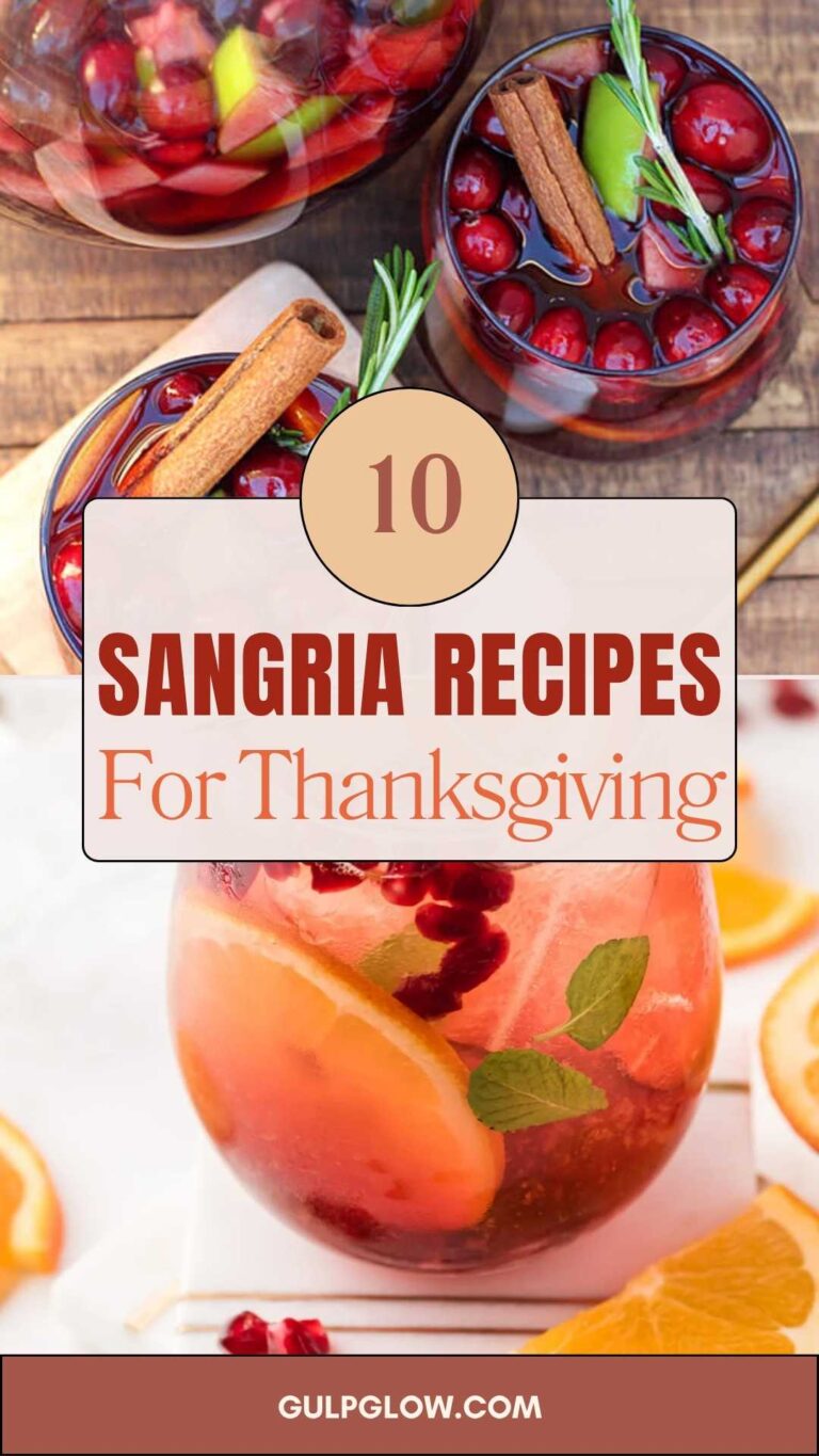 10 Thanksgiving Sangria Recipes (Red, White, Rosé & Cider Twists)