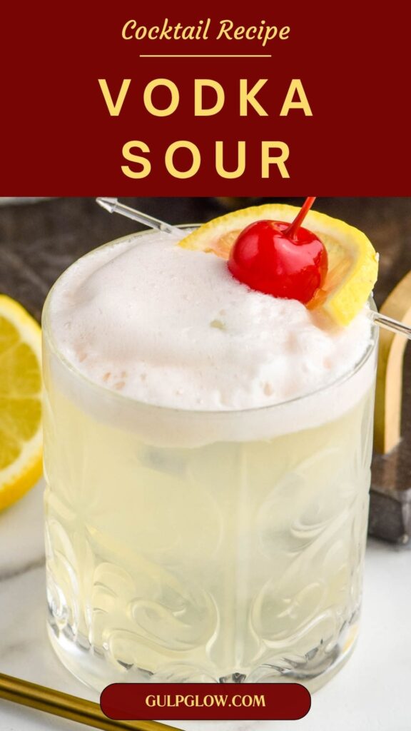 Best Vodka Sour Recipe (Easy & Frothy)