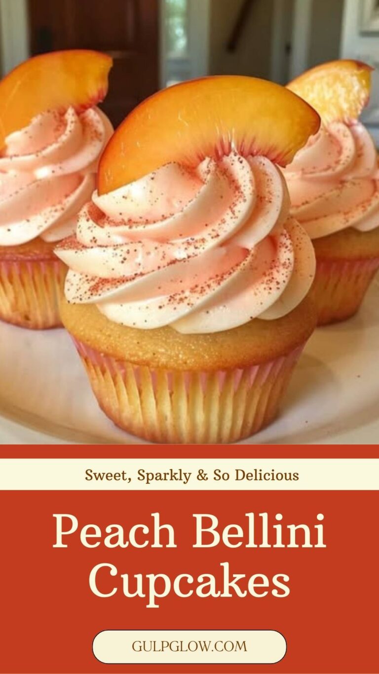 Peach Bellini Cupcakes: Sweet, Sparkly & So Delicious