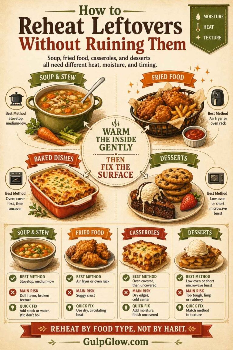 How to Reheat Leftovers Without Ruining Texture: Soup, Fried Food, and Casseroles Done Right